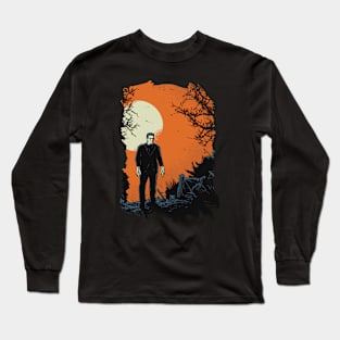 Frankenstein Walking in the Moonlight Long Sleeve T-Shirt